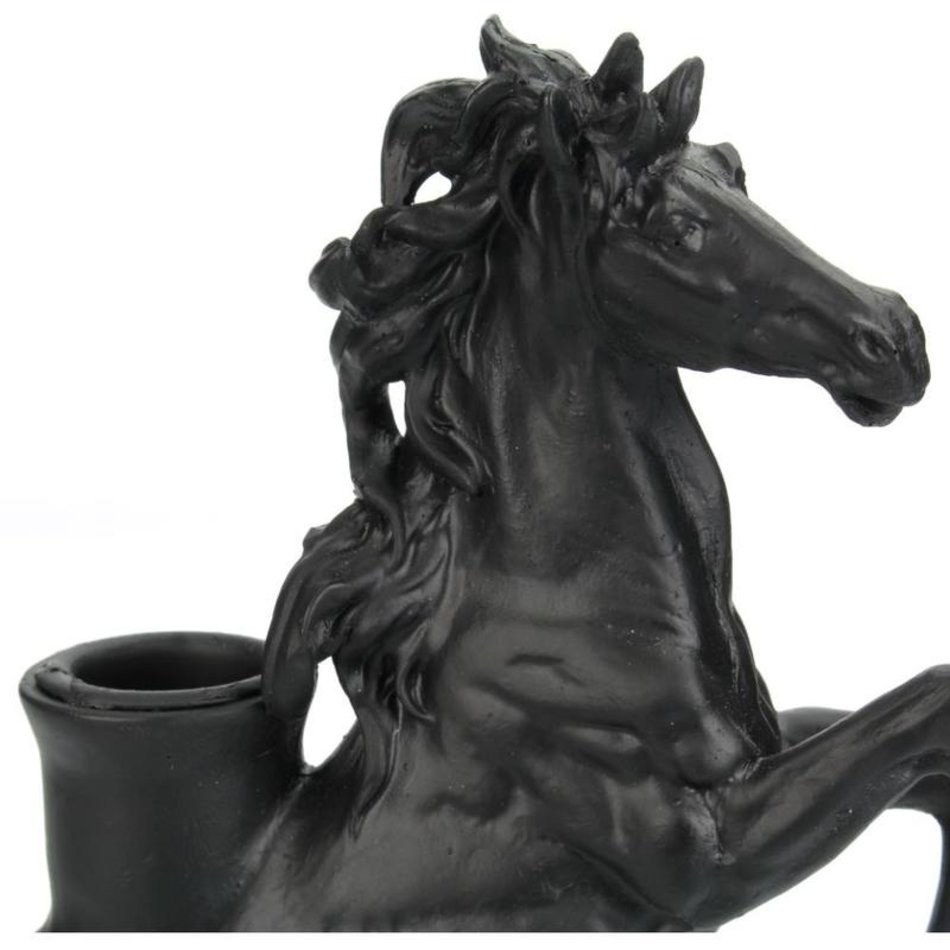 Candlestick horse - Black