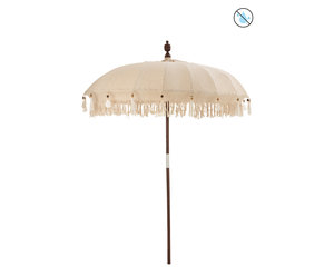 gemeenschap Actief vervormen Ibiza parasol / Beige - Balinese parasol - Livv Lifestyle