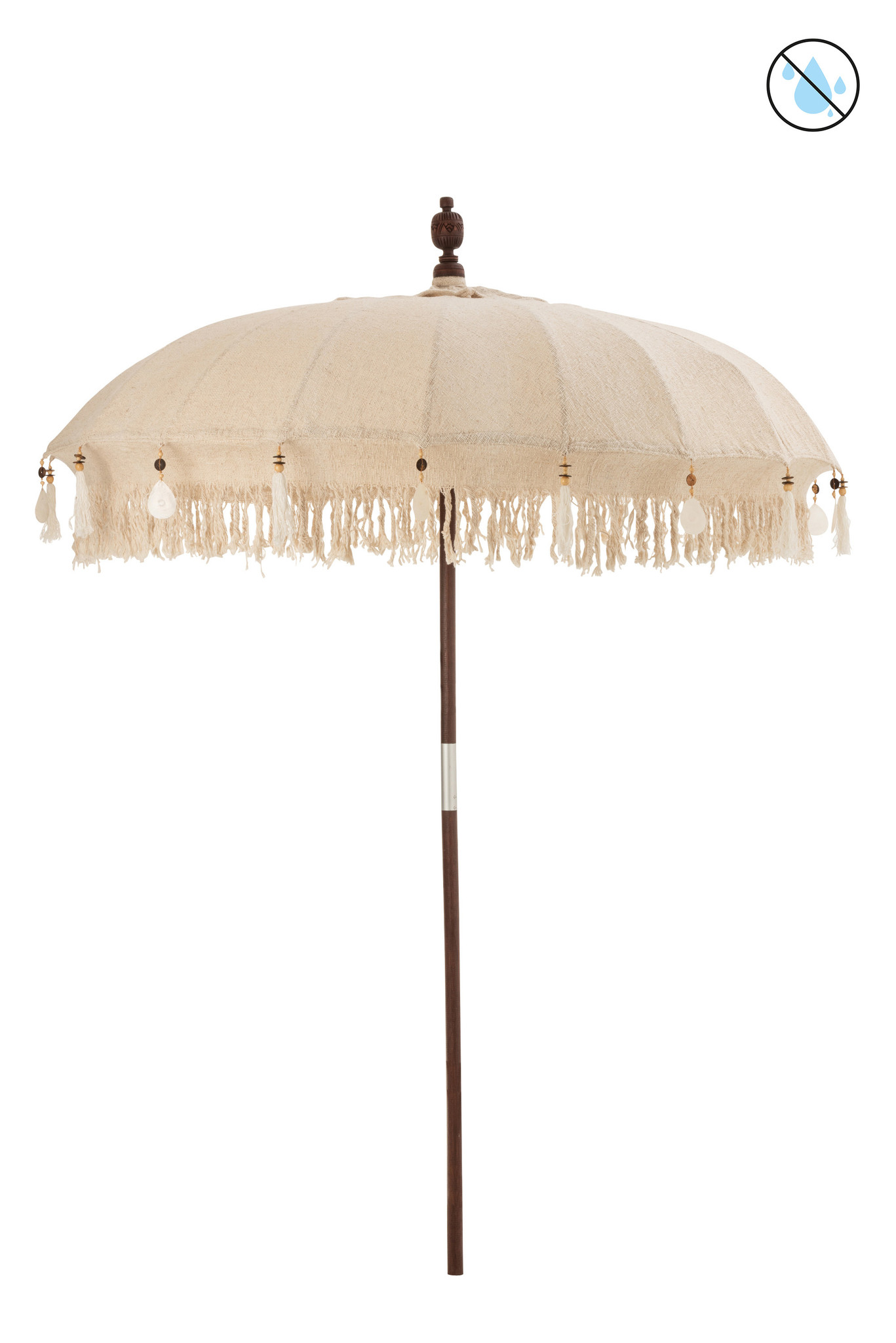 Zenuw Opgewonden zijn dennenboom Ibiza parasol / Beige - Balinese parasol - Livv Lifestyle