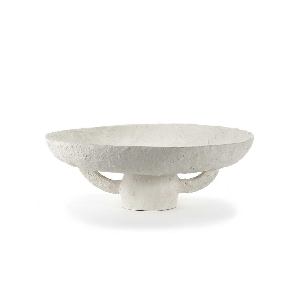 Bowl Earth - Paper mache - Offwhite