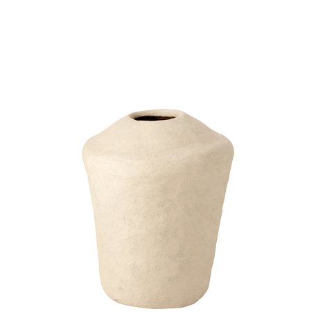 Vase Chad - Paper mache - White