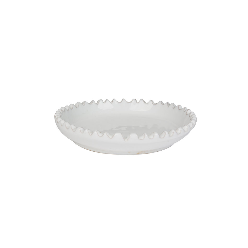 Zig Zag bowl / Low - White Tamegroute - 18 cm