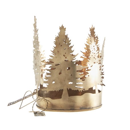 Tree candle holder - Gold