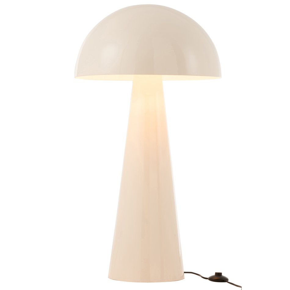 Lamp paddenstoel - Metaal - Wit