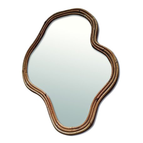 Bamboo mirror - Organic - H 75 cm