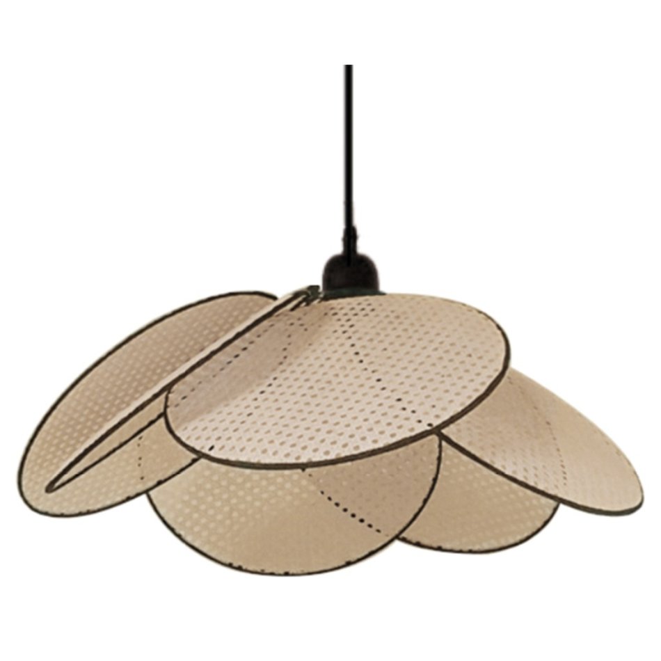 Hanglamp bloem - Webbing - Zwart