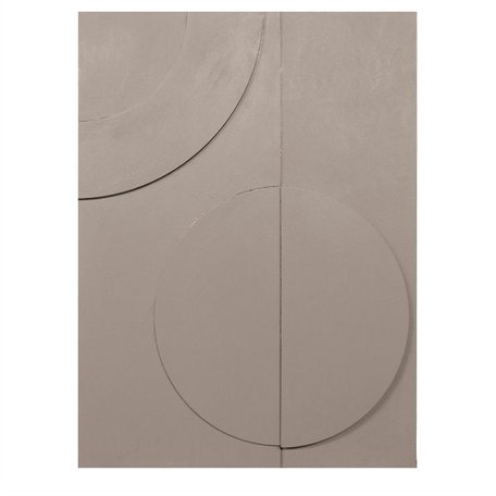 3D wall art - Circle - Terre