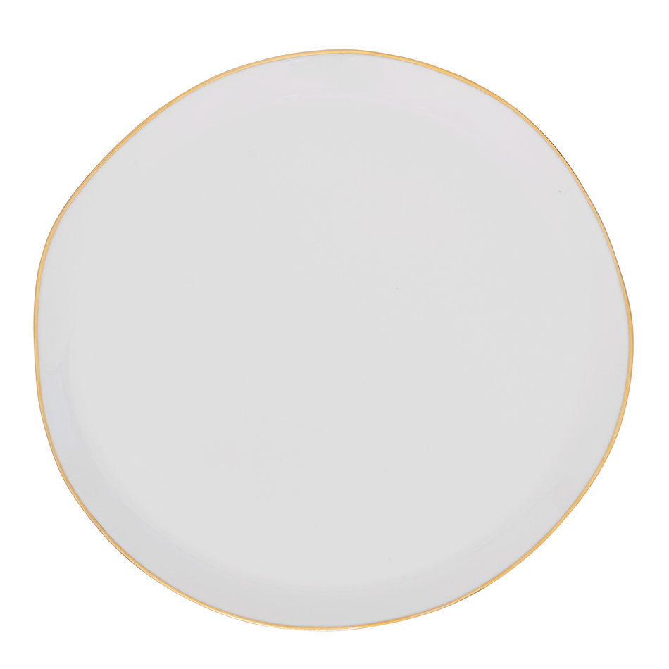 Goodmorning breakfast plate - White