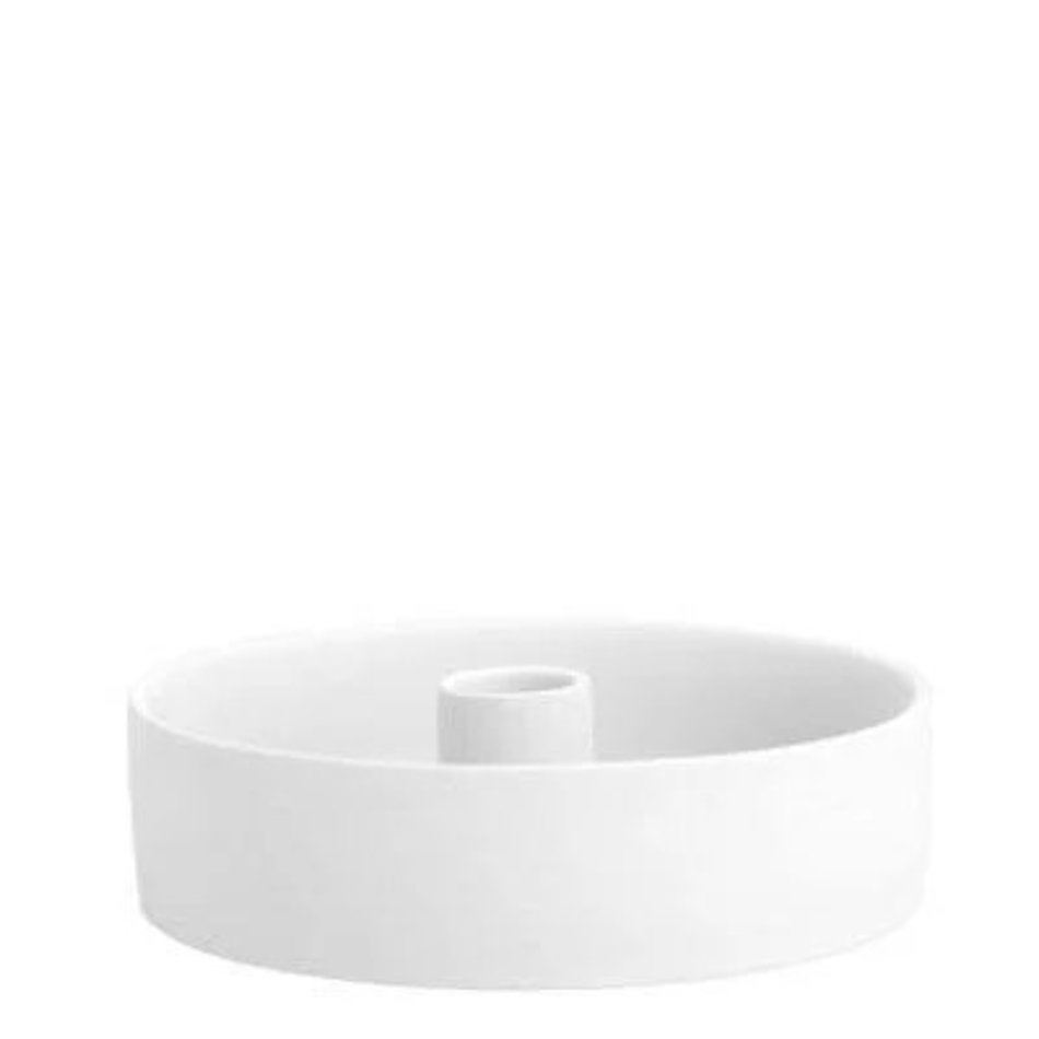Candle holder Storm - Beige - White