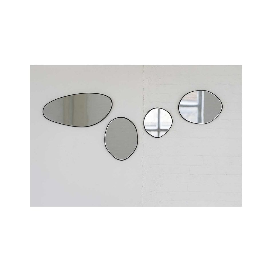 Organic shape Mirror - Black edge