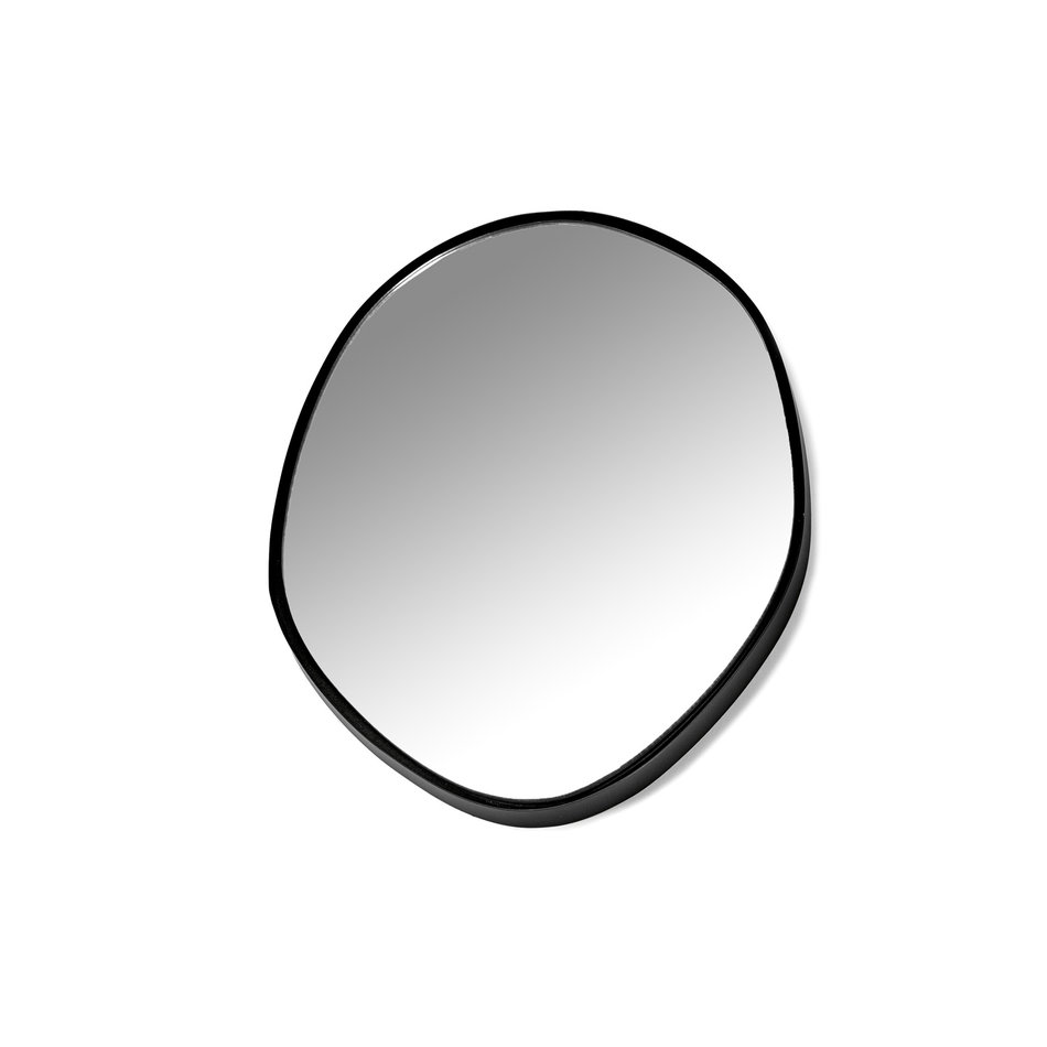 Organic shape Mirror - Black edge