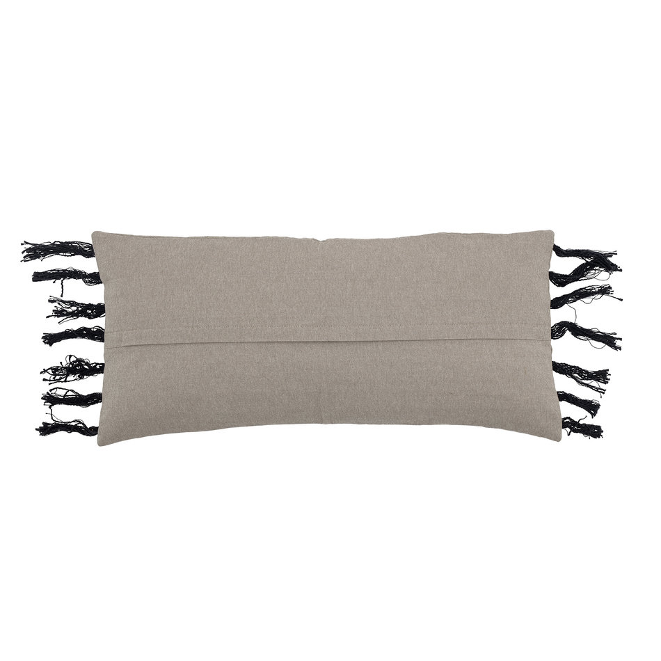 Cushion Dora  - Natural / Black striped - Linen