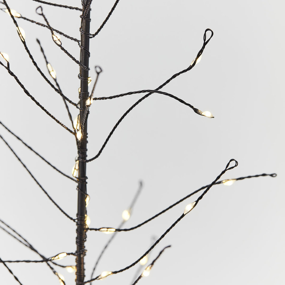 Wire christmas tree Glow - Black - H 60 cm