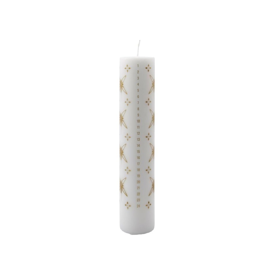 Advent candle Shine - Gold - White