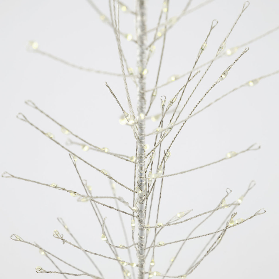 Wire christmas tree Glow - White - H 60 cm