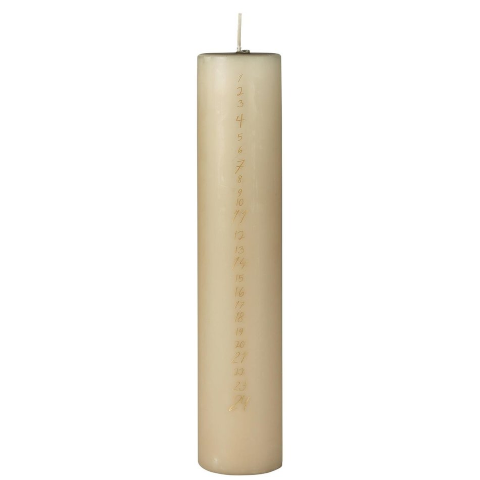 Advent candle - Beige