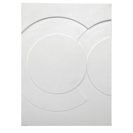 3D wall decoration - Circle - White