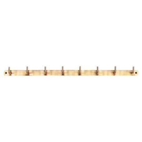 Rack 8 hooks - Metal - Antique brass