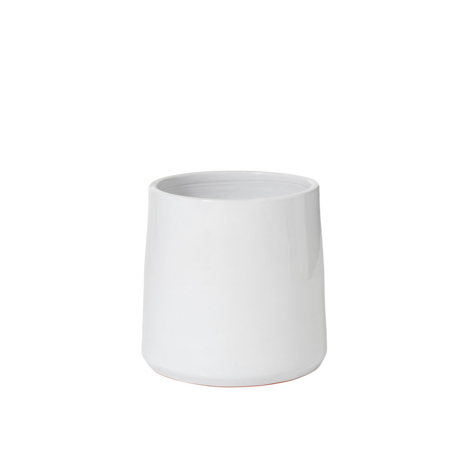 Flowerpot - Ceramic - White - Ø 26 cm