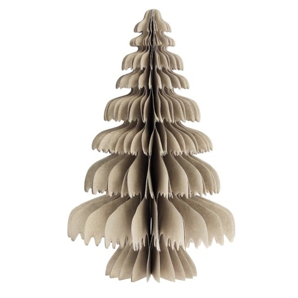 Christmas tree Granstad - Paper - Beige - H 30cm