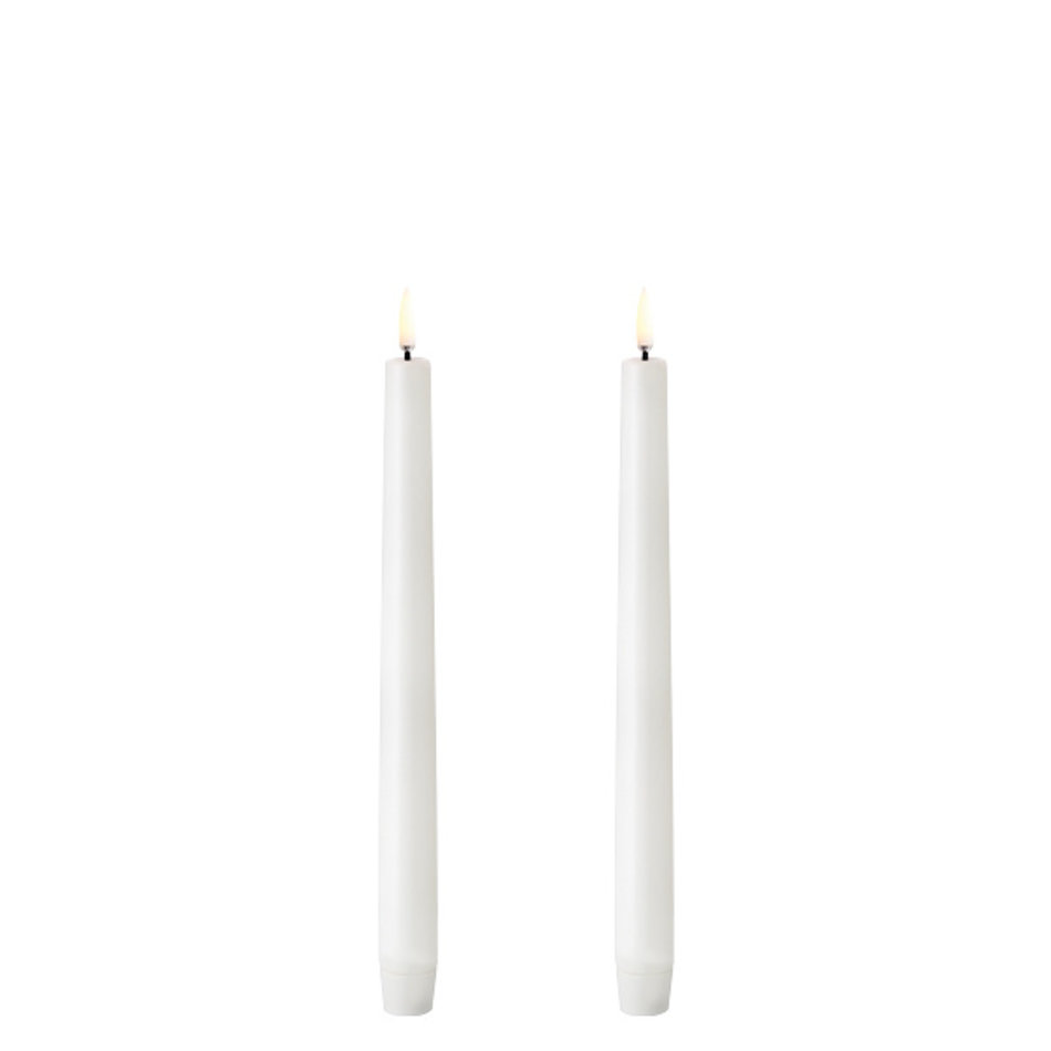 LED - Taper candle - White - 2 pack