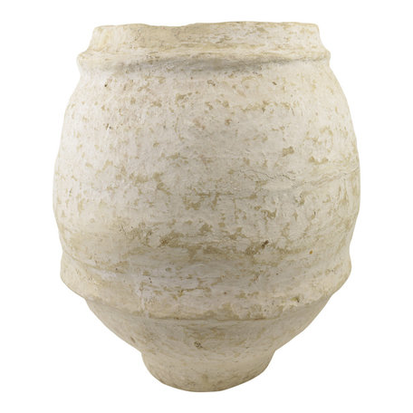 Paper mache pot - Natural - H56cm