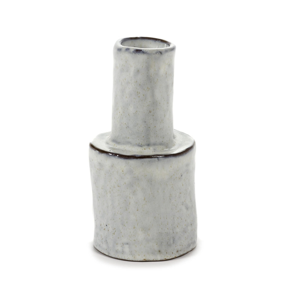Vase Helena - Soft grey / White - L