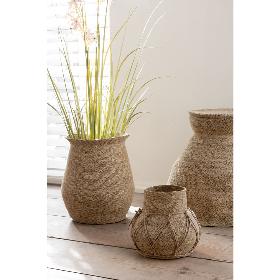 Seagrass baskets Marie - Natural - Set of 2 pcs