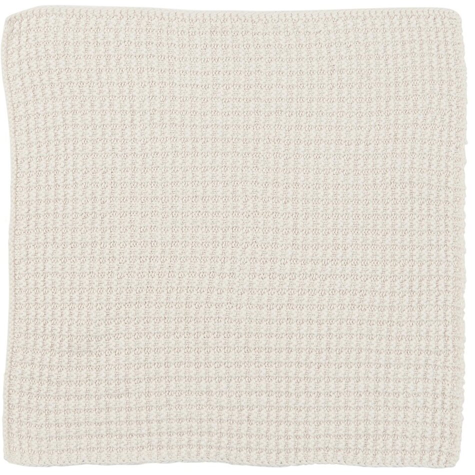 Knitted dishcloth - Cream