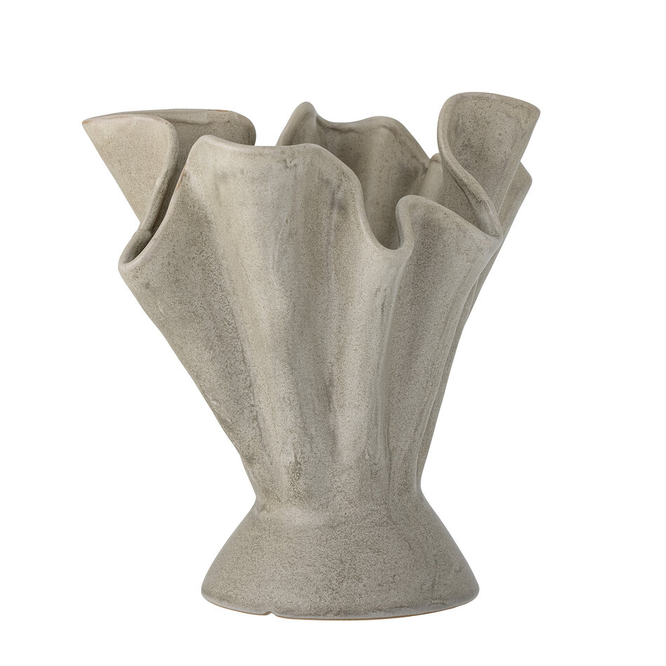 Sculptural vase - Plier - Khaki / Green