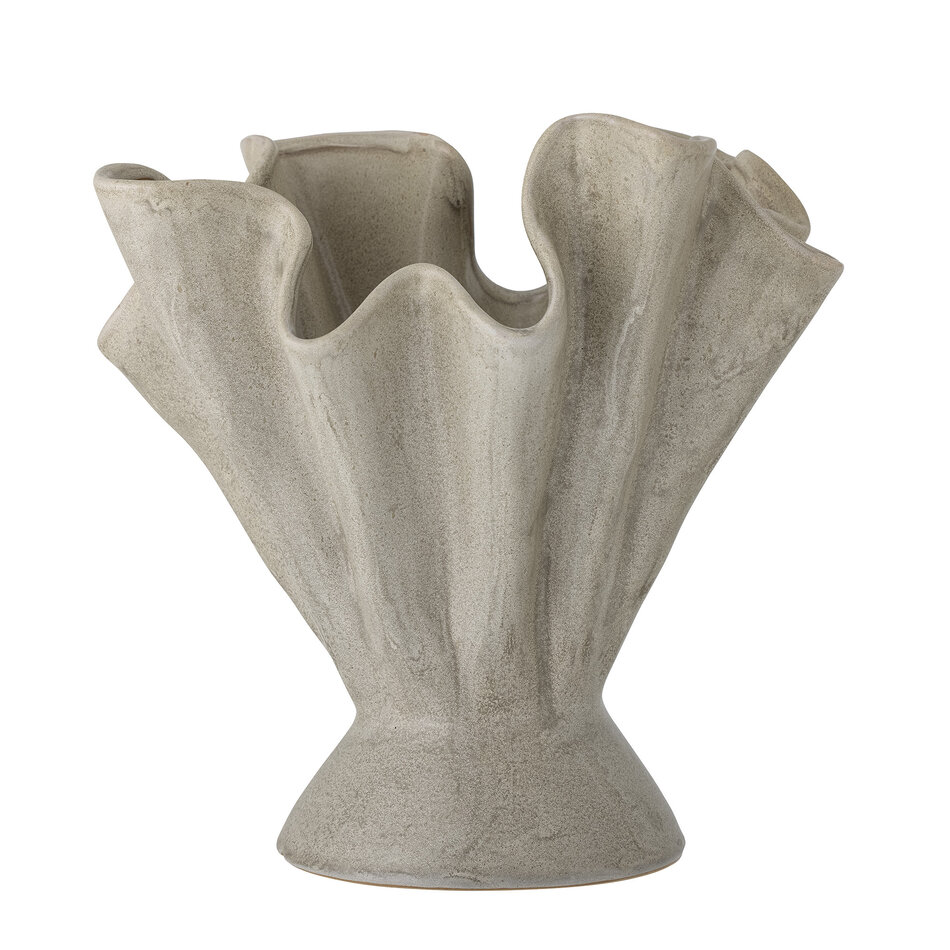 Sculptural vase - Plier - Khaki / Green