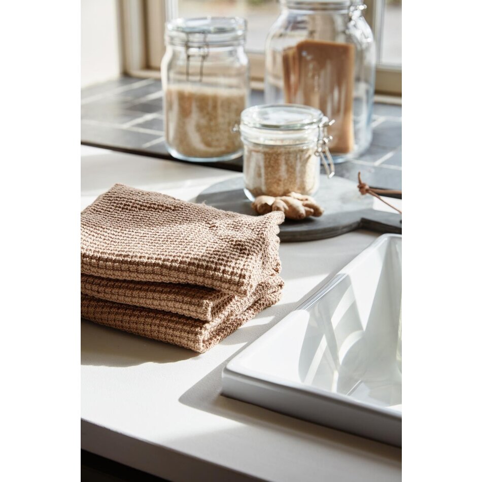 Kitchen towel - Knitted - Brown