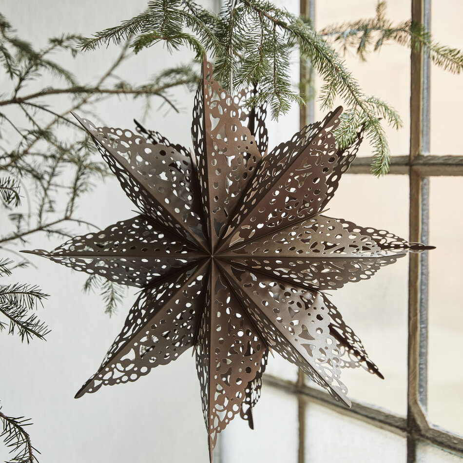 Christmas star Clip  - Brown - Ø 40 cm