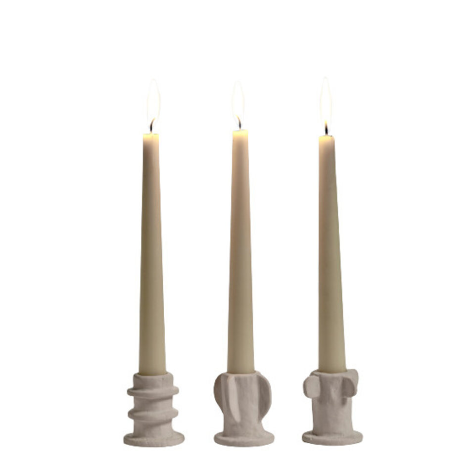 Candle holders Molly /02 - Beige - 3 pcs