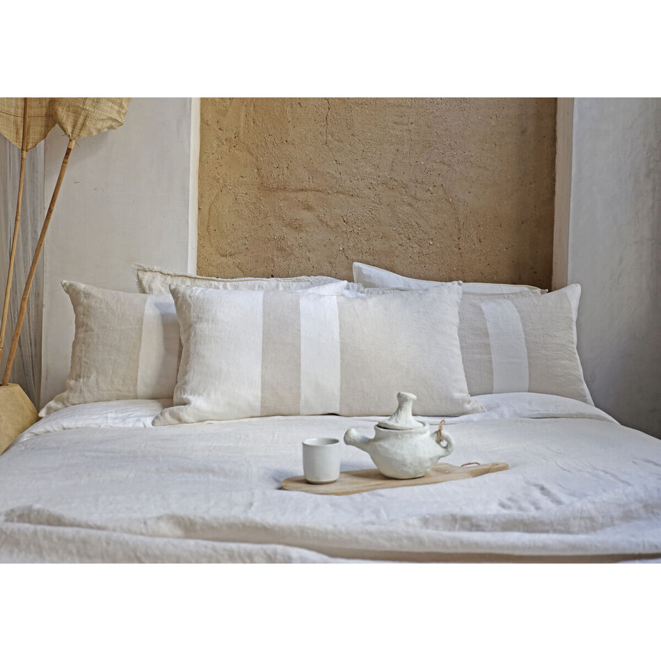 Cushion Kate - Linen - Natural / Offwhite