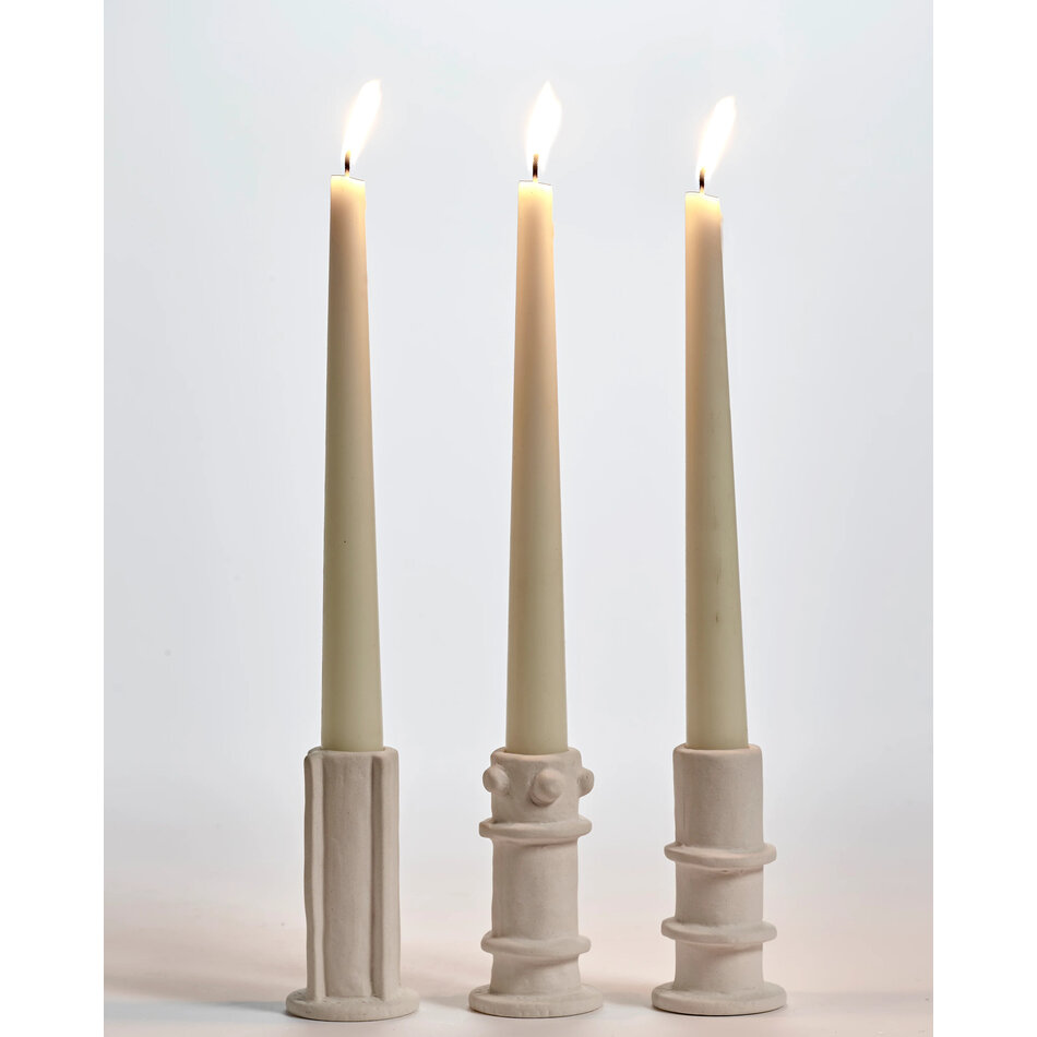 Candle holders Molly /03 - Beige - 3 pcs