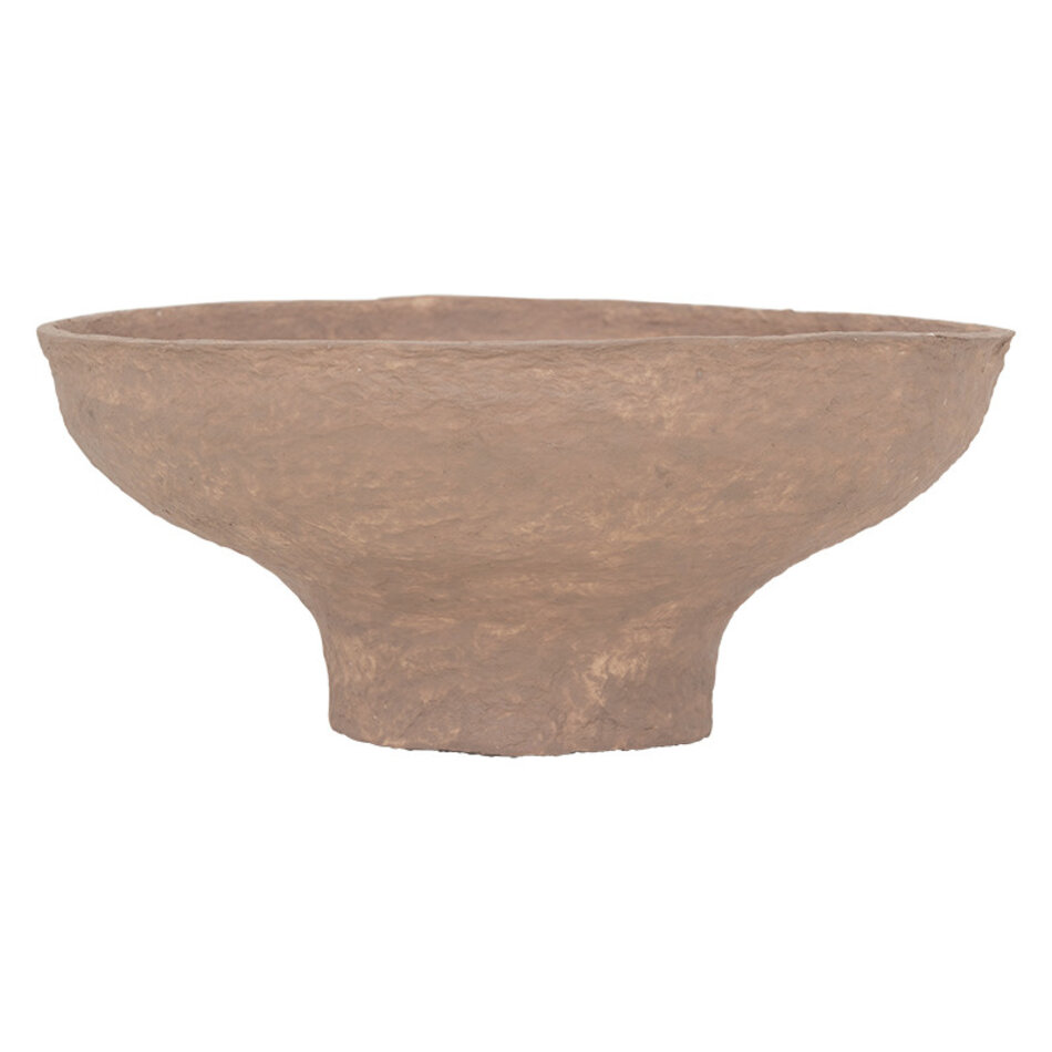 Deco bowl Zuni - Cotton mache - Rustic brown