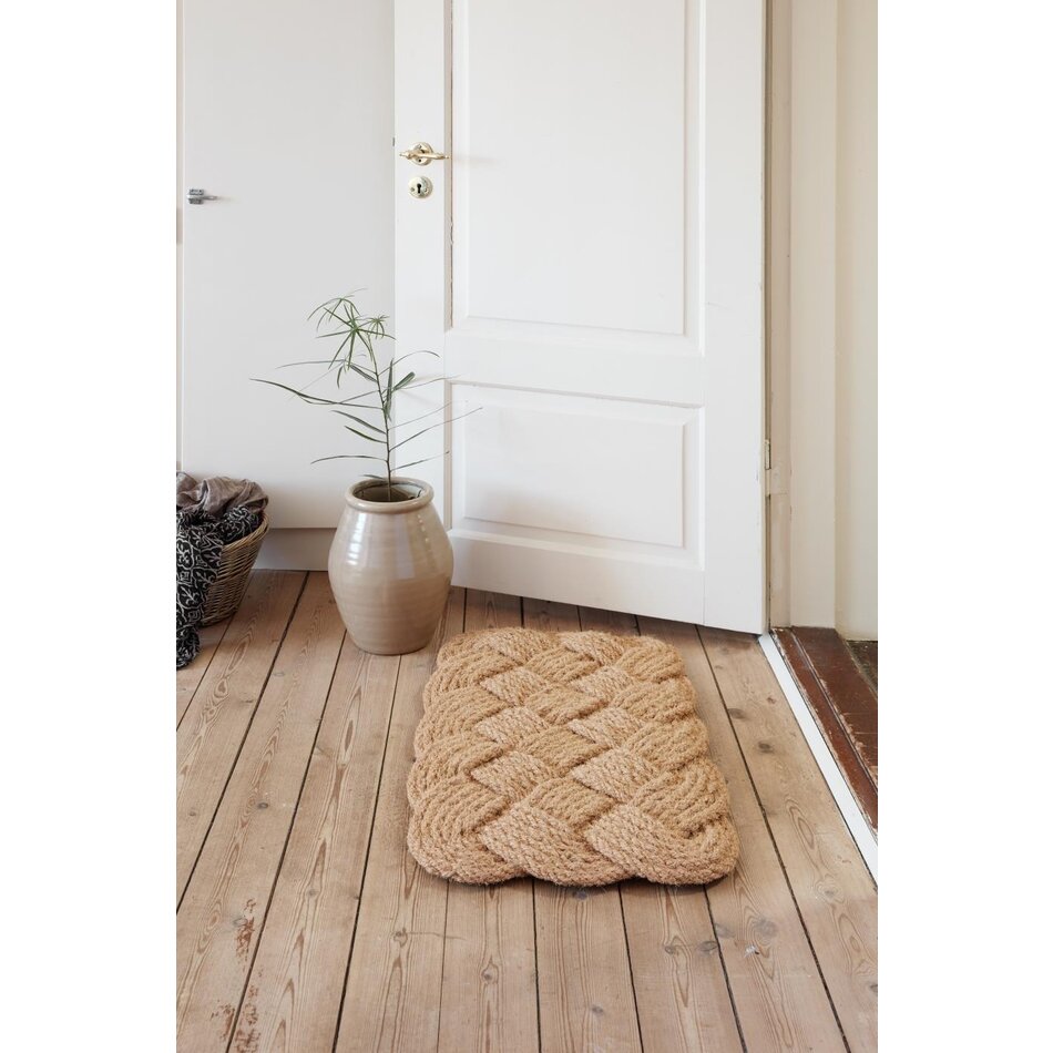 Braided doormat - Natural