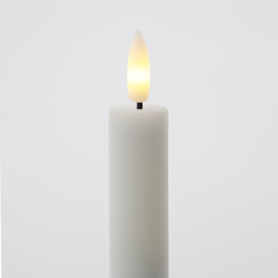 LED candle - White - 2 pack - H 16 cm