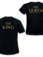 THE KING & HIS QUEEN COUPLE TEES GOLD EDITION