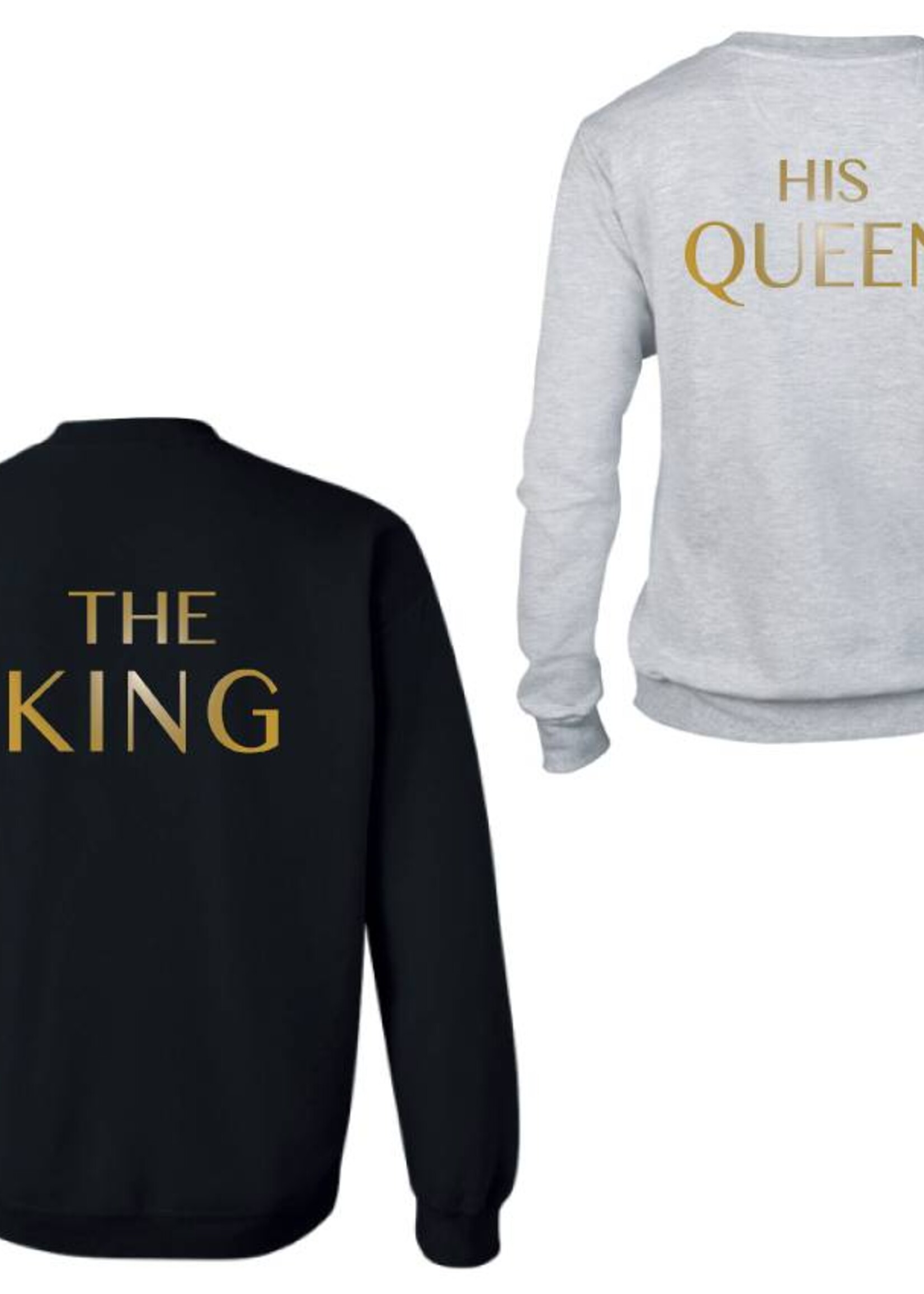 THE KING & HIS QUEEN COUPLE SWEATERS GOLD EDITION