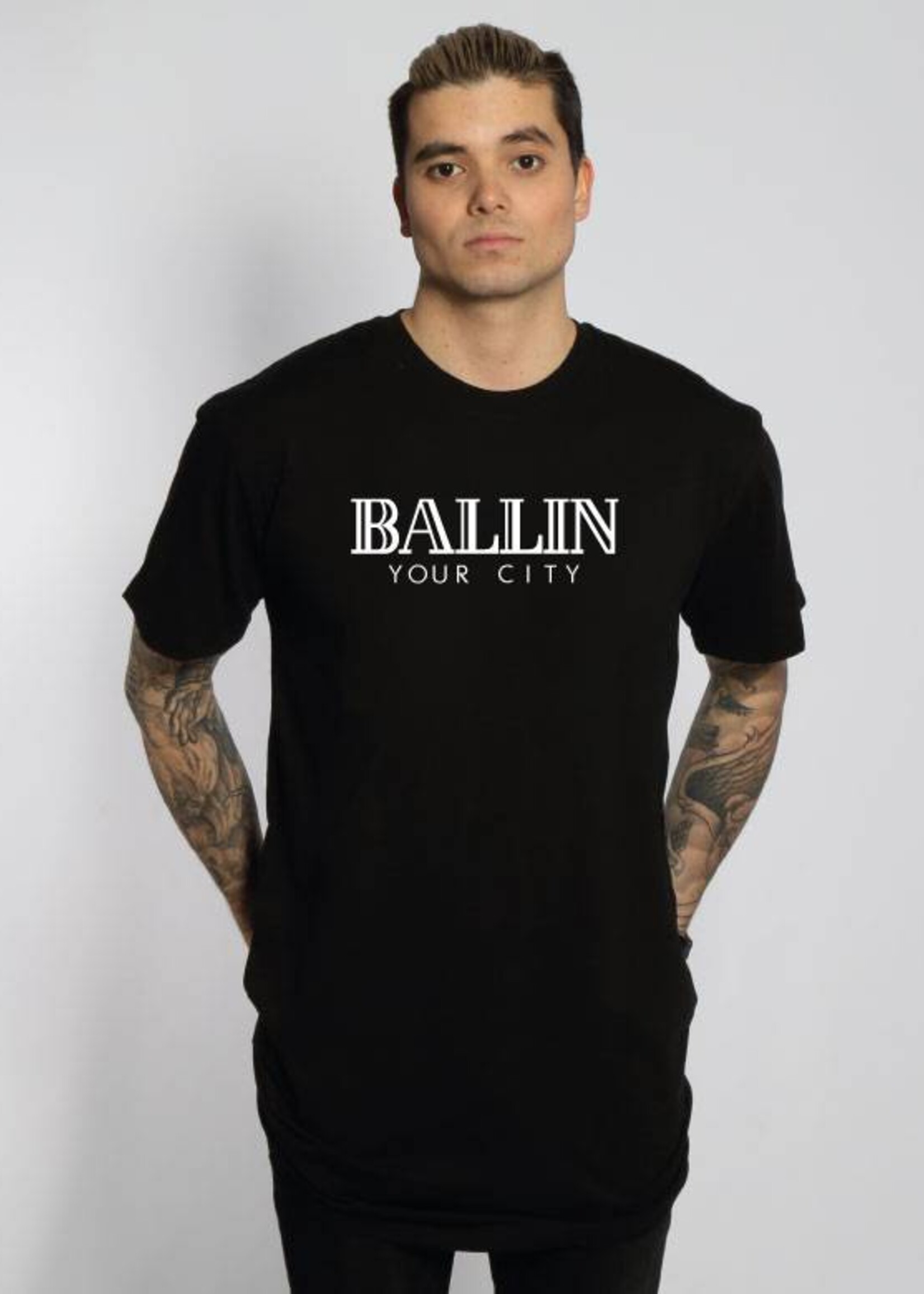CUSTOM BALLIN LONG TEE (UNISEX)