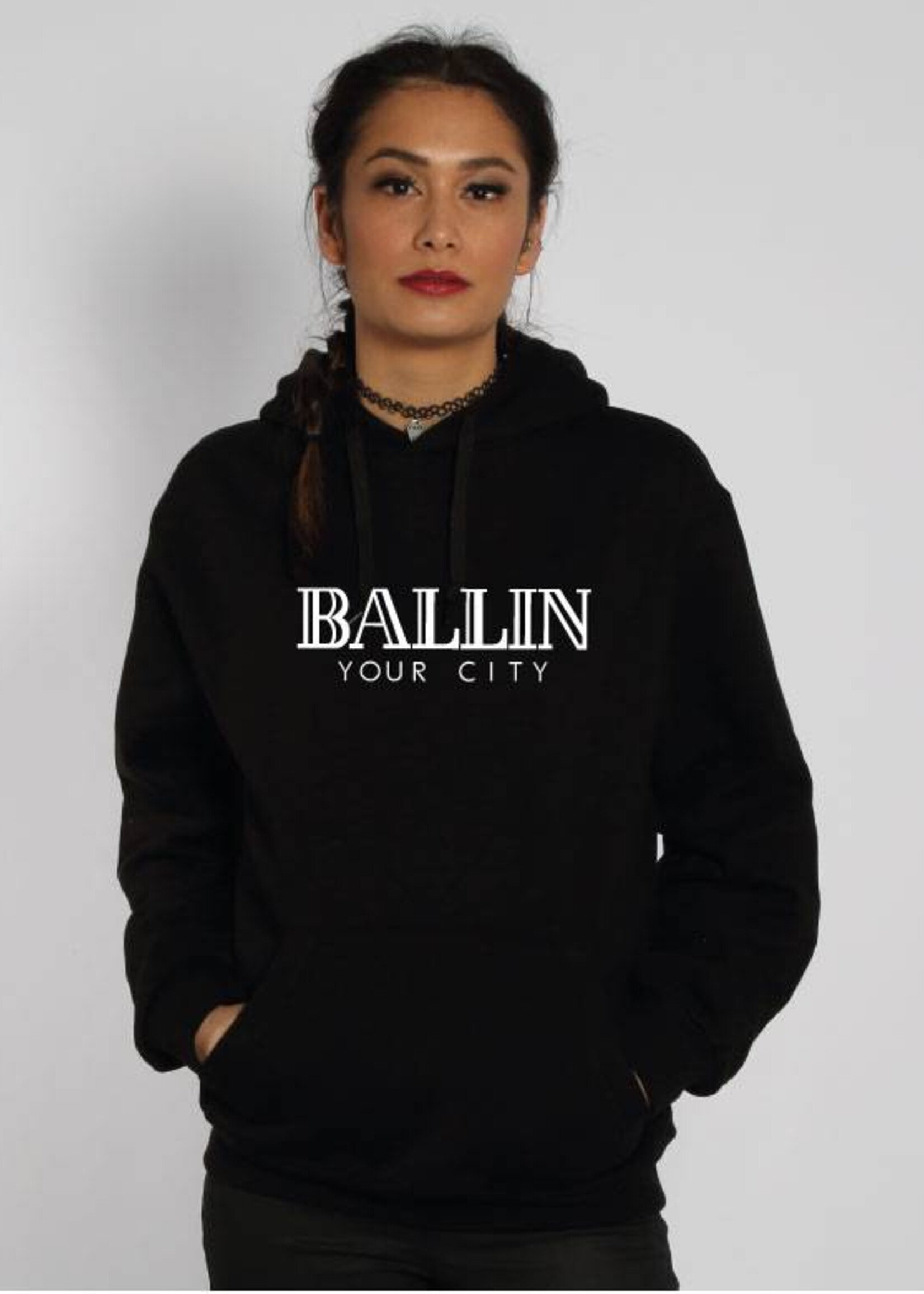 CUSTOM BALLIN HOODIE (WMN)