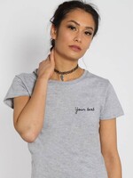 CUSTOM SMALL WRITTEN TEXT TEE (WMN)