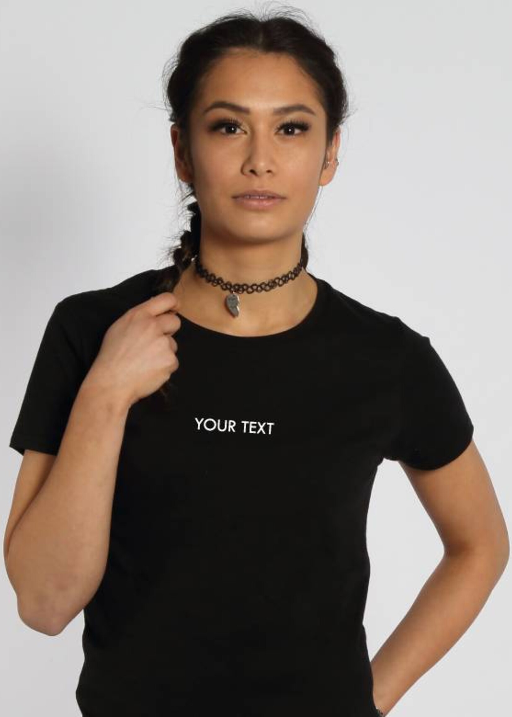 CUSTOM SMALL CAPS TEXT TEE (WMN)