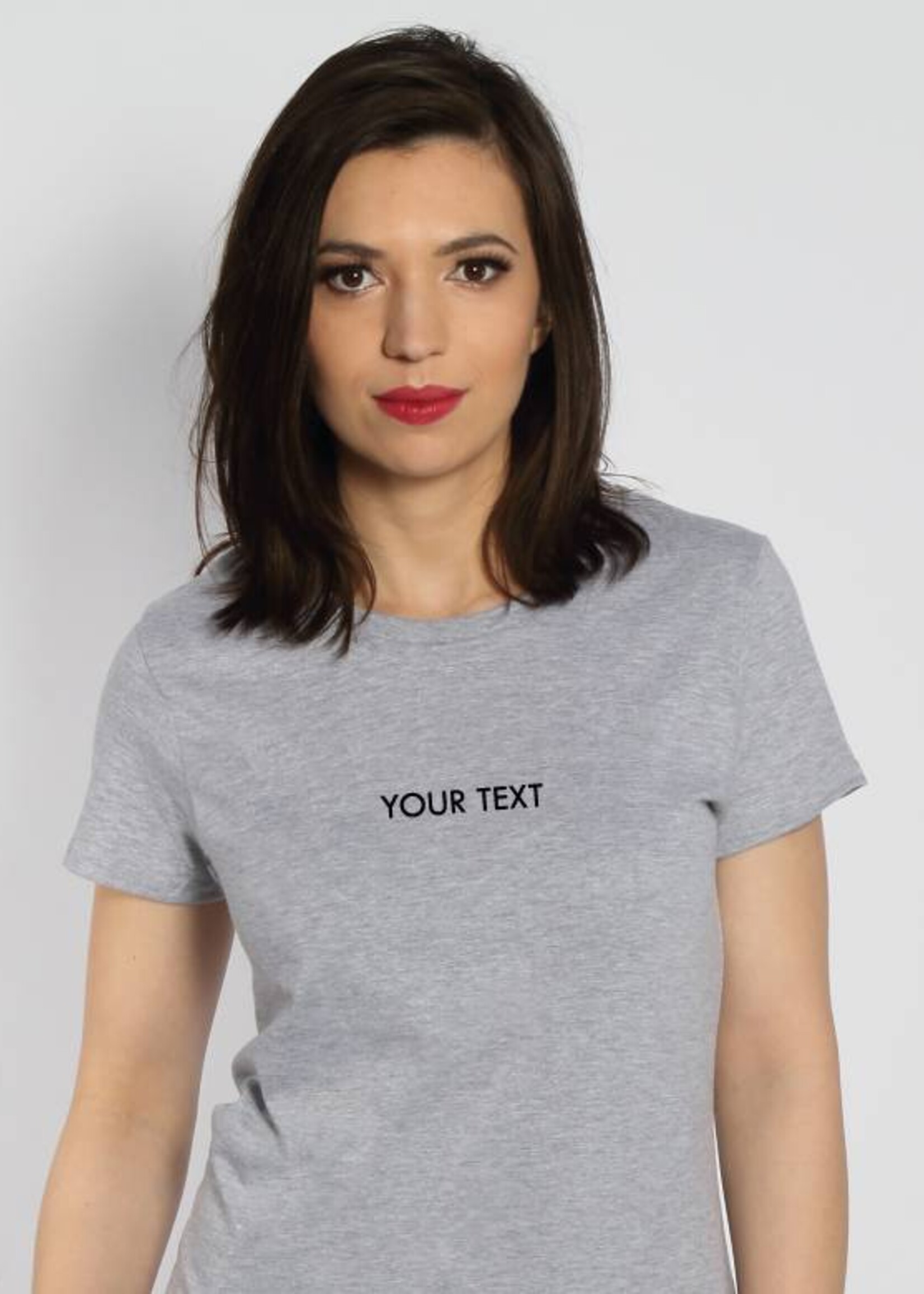 CUSTOM SMALL CAPS TEXT TEE (WMN)