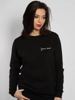 CUSTOM SMALL WRITTEN TEXT SWEATER (WMN)