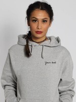 CUSTOM SMALL WRITTEN TEXT HOODIE (WMN)