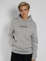 CUSTOM SMALL CAPS TEXT HOODIE (WMN)