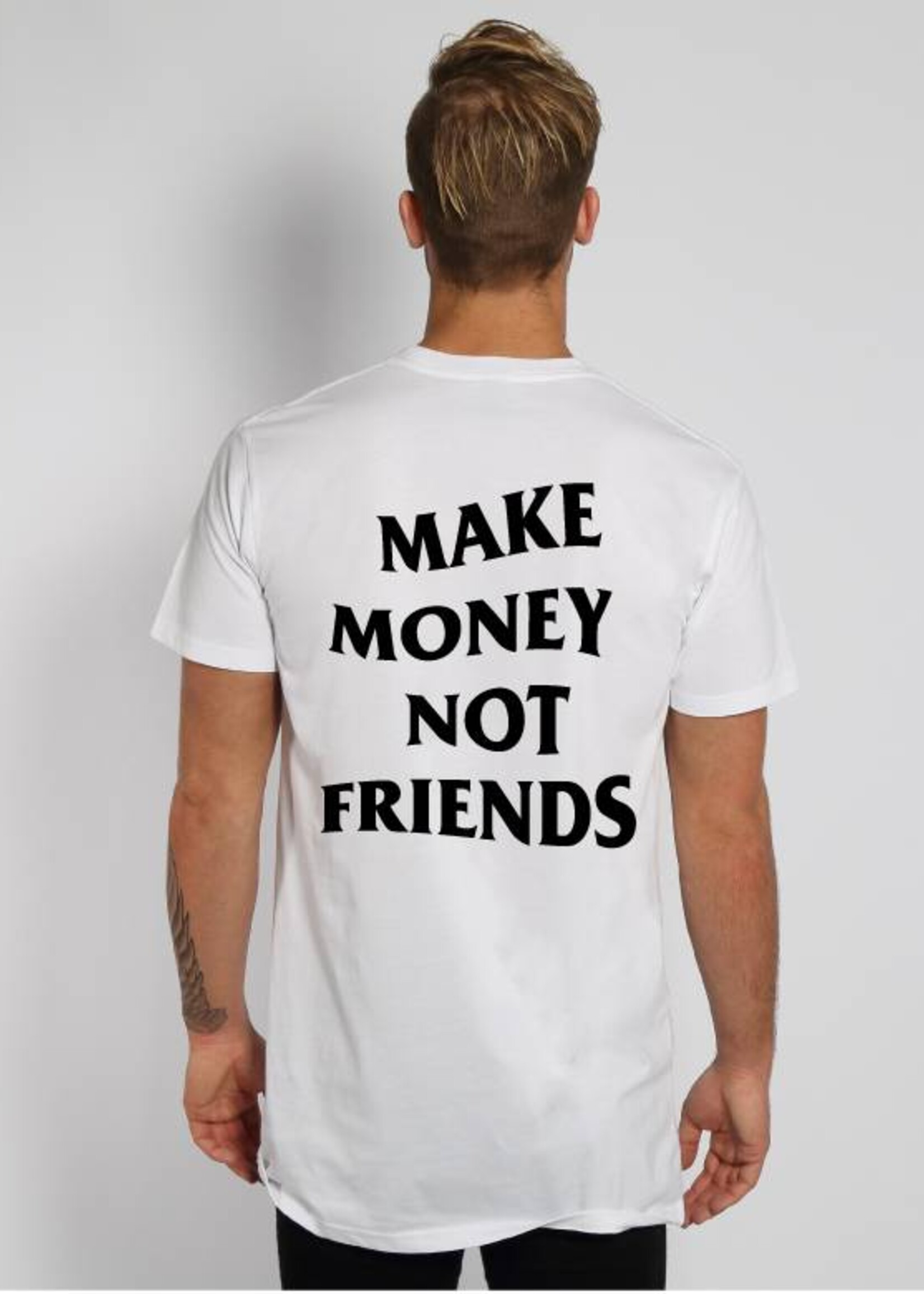 MAKE MONEY NOT FRIENDS LONG TEE (MEN)